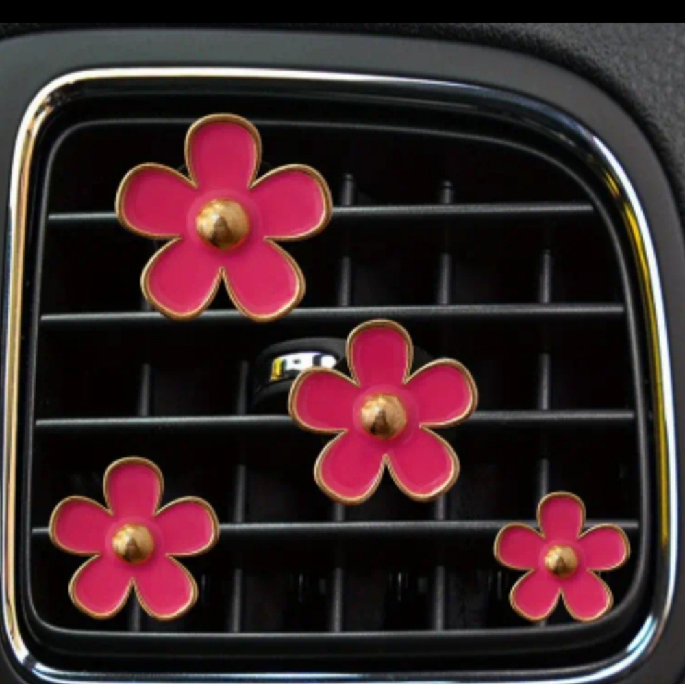 Flower Car Air Freshener & Accessory